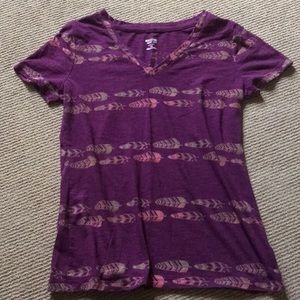 Mossimo feather short sleeve shirt medium